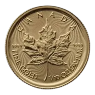 Canadian Gold Maple Leaf, 1/10 oz 9999 - Backdated