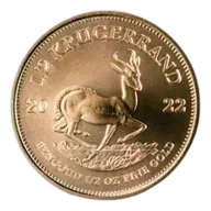 1/2 oz South African Mint Krugerrand Gold Coin