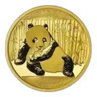 2015 Gold Panda 0.5 oz Bullion Coin