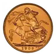 1909 Gold Sovereign Edward VII Sydney