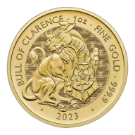 2023 GB 1 oz Gold The Royal Tudor Beasts The Bull of Clarence