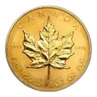 1987 Canada 1 oz Gold Maple Leaf BU