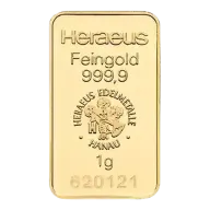 1g Gold Bar