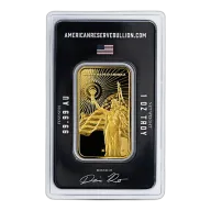 1 oz Asahi American Reserve Columbia Goddess .9999 Gold Bar (New in Assay)