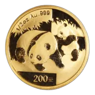 Chinese Gold Panda Half Ounce 2008