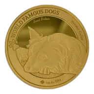 World Famous Dogs Border Collie 1oz Gold Coin 2025