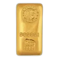 5 oz Gold Bar - Perth Mint (Cast, Serialized)