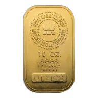 10 oz Gold Bar - Royal Canadian Mint RCM Open