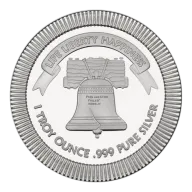 1 oz Liberty Bell Round Silver Round