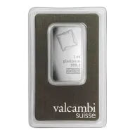 1 oz Platinum Bar - Valcambi (In Assay)
