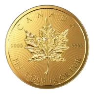 1 gram Canadian Gold Maple Leaf Coin