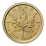 2026 Canadian Gold Maple Leaf 1/4 oz (BU)