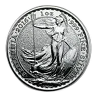 2016 Great Britain 1 oz Silver Britannia (Abrasions)
