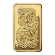 10 oz PAMP Suisse Gold Bar - Lady Fortuna Veriscan