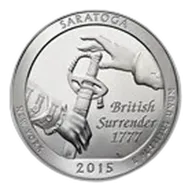 2015 5 oz Silver ATB Saratoga National Park, NY