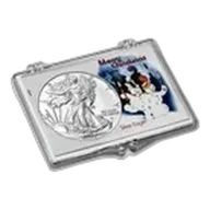 2025 1 oz American Silver Eagle - w/Snap-Lock Holder, Snowmen