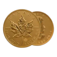 1 oz Canadian Maple Leaf Gold Coins BU (Our Year Choice)