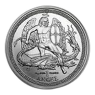 2015 Isle of Man 1 oz Silver Angel BU