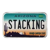 Arizona License Plate - Stacking Across America 1oz Silver Bar