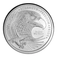 2 oz Golden State Mint Silver Round Eagle Design .999 Fine