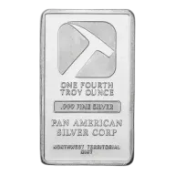 Misc. Minted Silver Bar, 1/4 oz