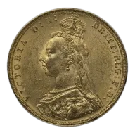 Great Britain Queen Victoria "Jubilee" Gold Sovereign 1887-1893 (Random Date)
