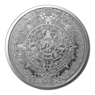 1 oz Silver Round - Aztec Calendar