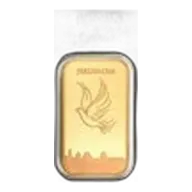 1 oz Gold Bar Holy Land Mint Dove of Peace (In Assay)