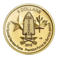 2013 1/10 oz Canadian Devil's Brigade Gold Coin