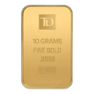 10 g Gold TD Bank Bar - Toronto Dominion Bank - .9999 Au