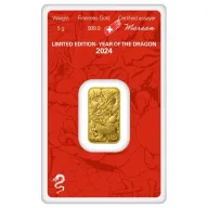 5g Argor-Heraeus Lunar Gold Bar