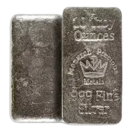 10 oz Silver Bar - Monarch Precious Metals