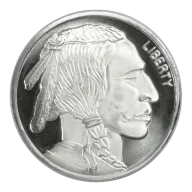 1 Troy oz Buffalo .999 Fine Silver Round