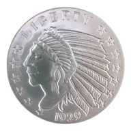 2 oz Incuse Indian