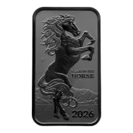 2026 Australian Lunar Horse Perth Mint 1oz Silver Bullion Bar