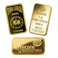 1g Gold Bar