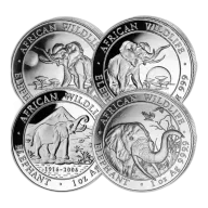 1 oz Somalia Elephant Silver Coin