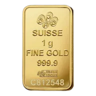 1g PAMP Lady Fortuna Gold Minted Bar
