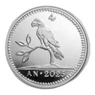 2025 Netherlands 1 oz Silver Parrot Duit Restrike BU