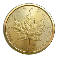 1 oz Canada Gold Maple Leaf Coin - BU (Random Year)