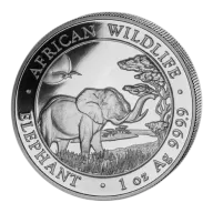 Somalia Elephant 1oz Silver Coin 2018 | margin scheme