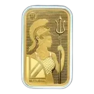 1 oz Gold 'Britannia' Bullion Minted Bar (Secure)