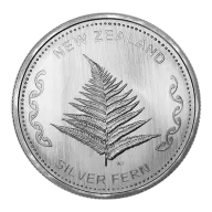 1 oz Silver Round - New Zealand Fern