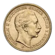 Germany Gold 20 Marks (Random) Avg Circ