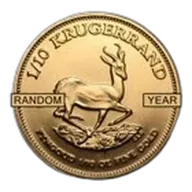 1/10 oz South African Mint Krugerrand Gold Coin