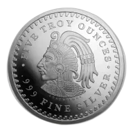 5 oz Aztec Calendar Silver Round