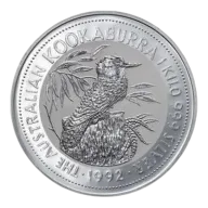 1992 1 Kilo Australian Kookaburra Silver Coin