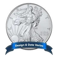 $1 American Silver Eagle 1 oz Random Year Brilliant Uncirculated