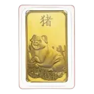 2019 PAMP Suisse Lunar 'Year of the Pig ' 1 oz Gold Bar (Pre-Owned)