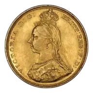 Victoria Jubilee Head Sovereign Gold Coin
